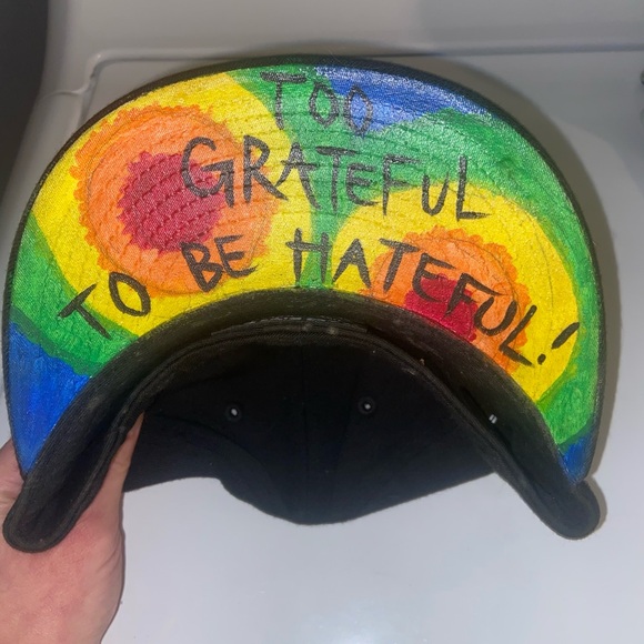 Grateful Dead Terrapin Station custom painted hat. See photo for size - Picture 3 of 5